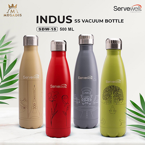 Indus - SS Vacuum Bottle 500 ml - Print